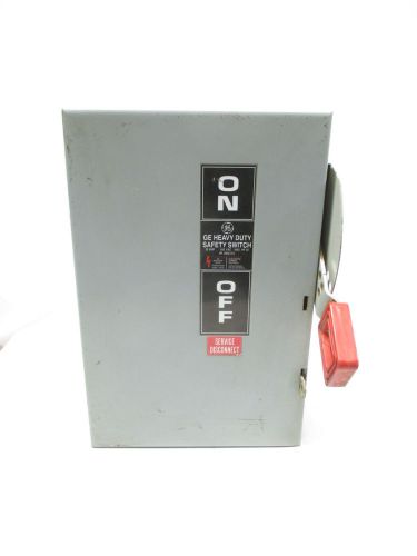 GE TH3361 10 30A AMP 600V-AC 3P FUSIBLE DISCONNECT SWITCH D489514
