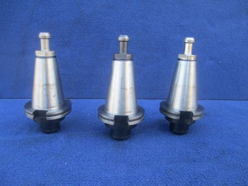 #T24 Lot of 3 TSD Universal #100 CAT 50 Collect Chuck CNC Flange Tool Holder