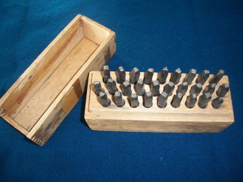 Vintage Letter Die Punch Stamping Set from Standard Bench Made Dies Size 1/8