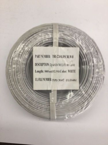 CIRCUIT CABLE, 500 FEET, NEW IN PKG, #TRI-224SLD5CRLWH, WHITE IN COLOR