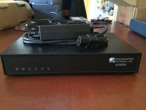 Edgewater Networks 4500T4 120-4500T4-01-A VoIP VPN 4-Port T1 Router