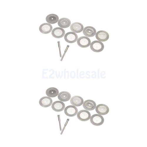 20pcs 16/30mm diamond cut off disc wheel rotary hobby craft tool with arbor for sale