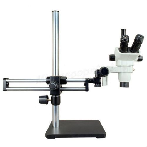3.4x-90x zoom stereo microscope w/ 10x 20x eyepieces+0.5x barlow lens+boom stand for sale