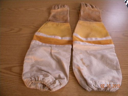 Bee Keepers SZ Large Gloves, Walter T. Kelley CO. Pigskin &amp; Canvas - Vented