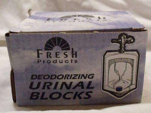 BOX by FRESH PRODUCTS LOT 12 DEODORIZING TOILET URINAL BLOCKS Indv Wrap Cherry
