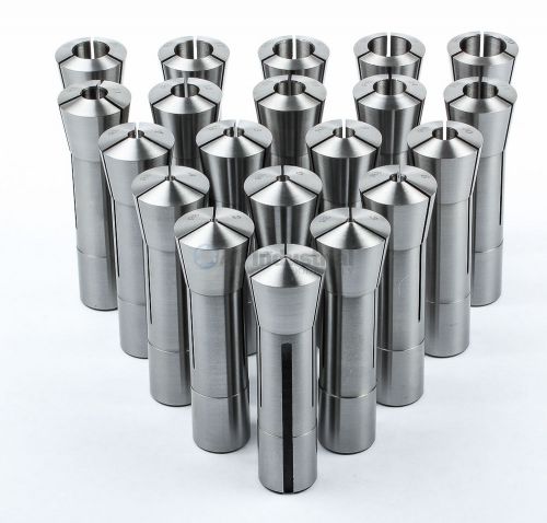 20 Pc Metric R8 Collet Set 3mm to 20mm High Precison for Bridgeport 20 Piece