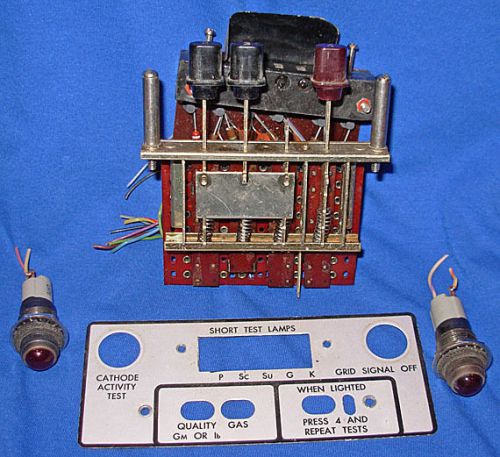 Push button / shorts assembly for hickok navy model 118a / 118b tube tester for sale