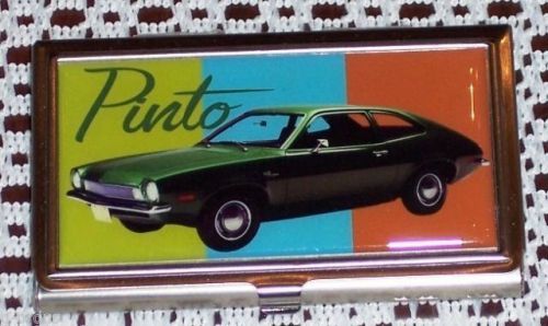 NEW IN BOX FORD PINTO BUSINESS CARDS CREDIT CARDS OR CASH STORAGE CASE!