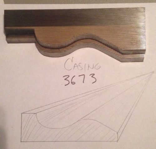 Lot 3673 Casing Moulding Weinig / WKW Corrugated Knives Shaper Moulder