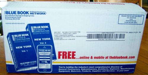 2015 &#034;BLUE BOOK&#034; BUILDING &amp; CONSTRUCTION BUYERS GUIDE. NEW YORK1&amp;2 NIB. (4321)