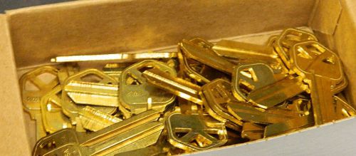 Taylor kwikset key blanks kw1 qty (34)  brass for sale