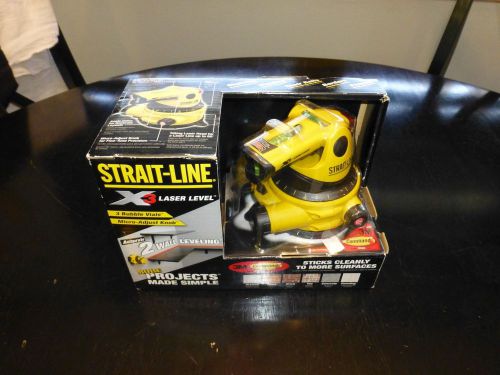 Strait-line x3 laser level 360 degree rotation new in box for sale