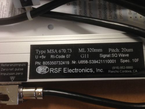 Rsf elektronik msa 670.73 ml 320mm 20µm resolution linear encoder 16&#034; length for sale