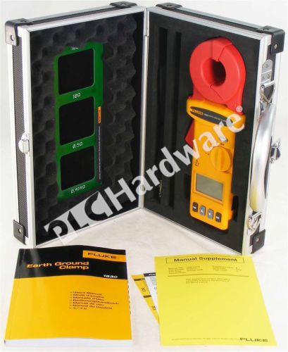 Fluke 1630 earth ground current clamp meter with carrying case for sale
