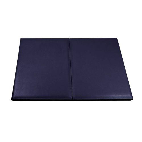 LUCRIN - Desk Blotter with flaps 15.7x12.2 inches - Smooth Cow Leather - Purple
