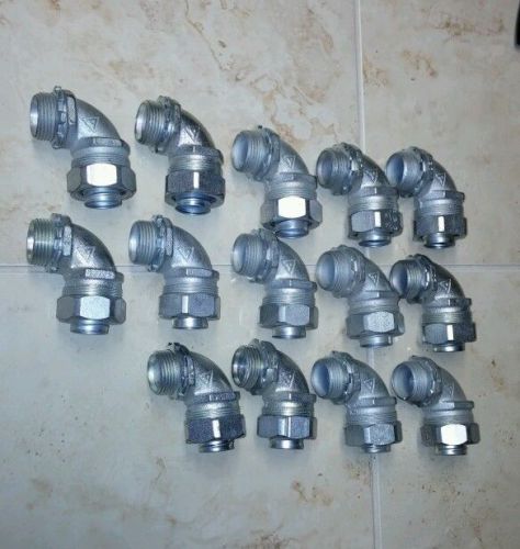 Appleton st-9075 3/4&#034; liquid tight 90 degree conduit sweep fitting lot of 6 for sale