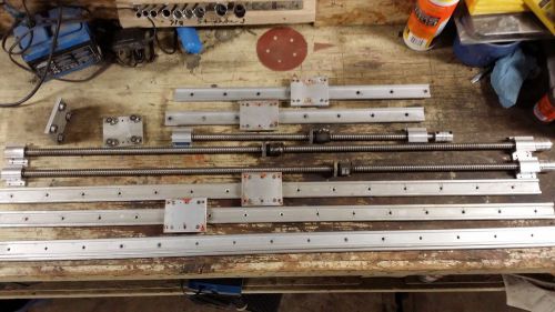Cnc parts -  guide rails, carrier,ball screws, nuts, pillow blocks and couplings for sale
