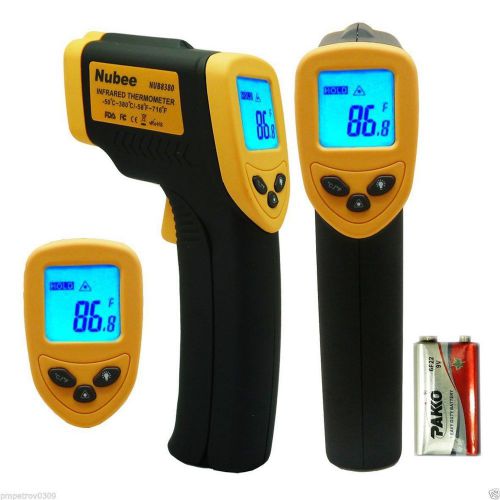 Non-contact infrared thermometer gun handheld nubee, yellow/black, new for sale