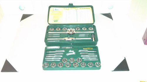Standard 40 Piece Mechanic’s Tap &amp; Die Ace Super Set NO.614 Made in USA New