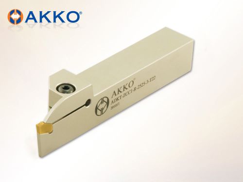 Akko ADKT-ZCC1-R/L-2525-4-T22 for ZQMX - 4 External Grooving Tool Holder