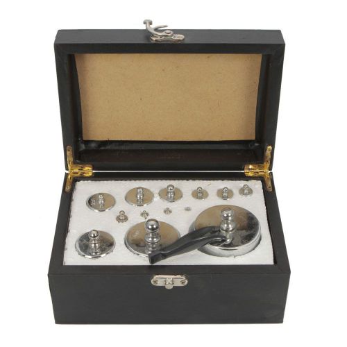 New 13pcs 1000g 500g 200g 100g grams calibration weight set kit in box silver for sale