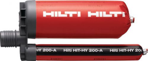 (1) hilti hy 200a injectable mortar 500ml 16.9oz 2022792 concrete brick block for sale