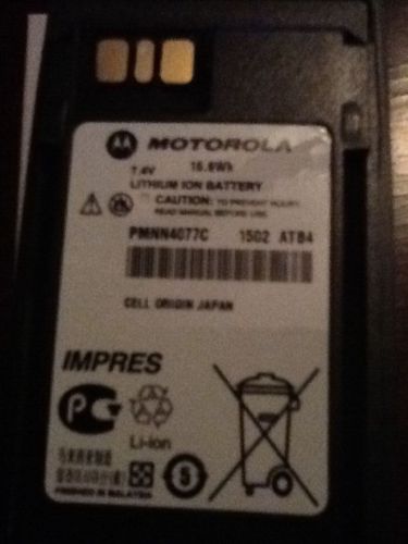 Motorola mototrbo impres xpr6550 / xpr6350 high-capacity li-ion battery new! for sale