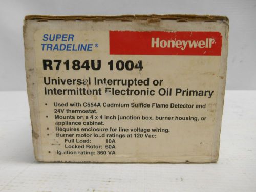 Honeywell R7184U 1004 Universal Interrupted Ignition Oil Primary Control in Box