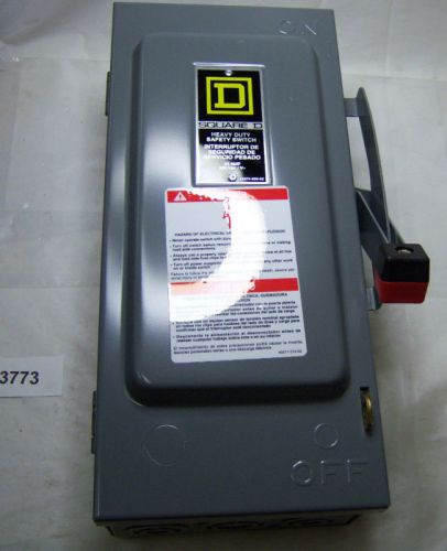 (3773) Square D Heavy Duty Safety Switch H361 600V 30A