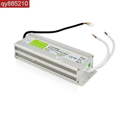 DC 12V 100W Waterproof Electronic LED Driver Transformer Power Supply AC... 21H