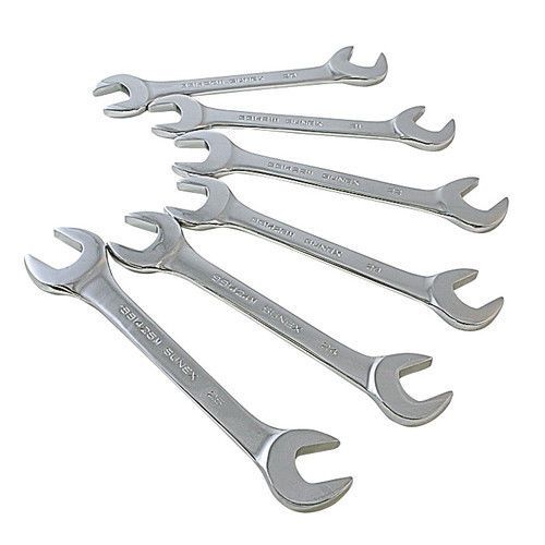 Sunex tools 6pc metric fully polished jumbo angle head wrench set 9926 new for sale