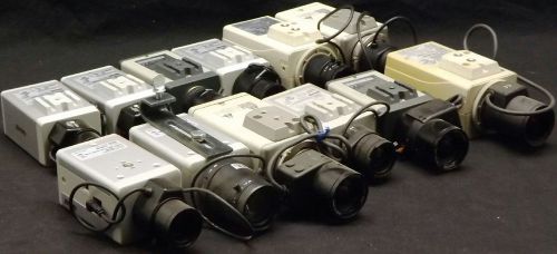 12x Assorted CCTV Color Cameras | Ganz YCH -04 | Ganz YCH-02A | WV-CP244