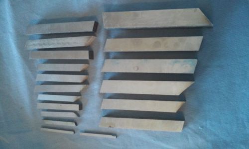 18 pcs lathe cutting tool steel bits machinist estate lot for sale