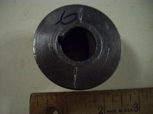 2&#034; diameter Single Heavy Pot Metal motor pulley 3/4&#034; bore takes 1/2&#034; belt