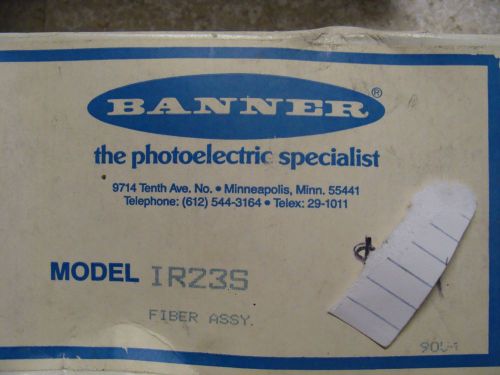 BANNER the photoelectric specialist MODEL IR23S