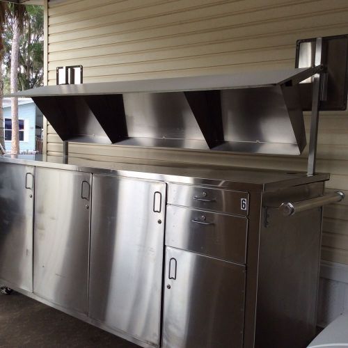 Food Concession Cart-Kiosk-Stainless-popcorn-Hotdogs-