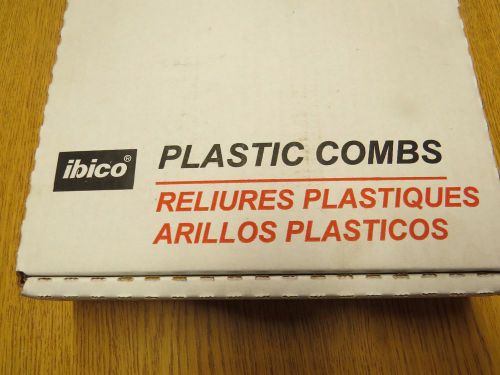 Ibico 15128 Plastic Bindings Linen 1/2&#034; Spines 100 Pk New 90 Sheet Capcity Combs