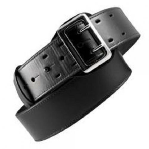 Boston leather 6501-2-38 black hi-gloss lined 2.25&#034; sam browne duty belt - 38&#034; for sale