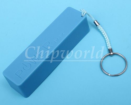1pcs USB Power Bank Case Kit 18650 Battery Charger DIY Box Blue Color