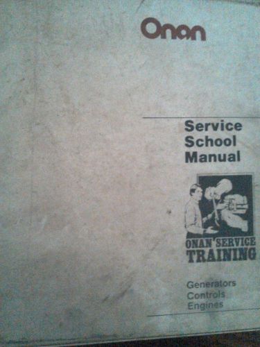 Onan Service School Manuals Generators Industrail 1960&#039;s