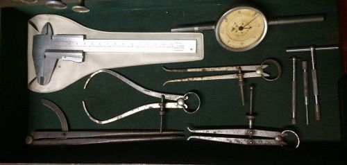 Various Lot Of Measuring Tools Vintage Machinist