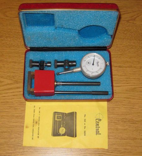 CENTRAL TOOL &#034;UNIVERSAL DIAL TEST INDICATOR #260&#034; VINTAGE!
