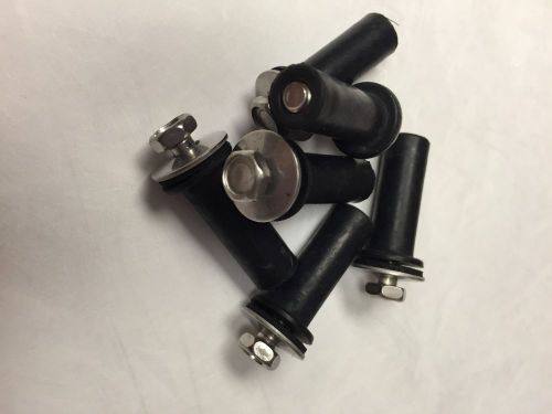 250 pcs neoprene grommet seal fastener rubber 1-1/4&#034; sealing screw for sale