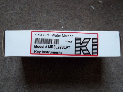 Key Instruments 4-40 GPH Water Flowmeter MR3L22SLVT