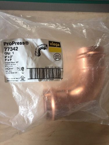 Viega propress 77342 copper elbow 2&#034; for sale