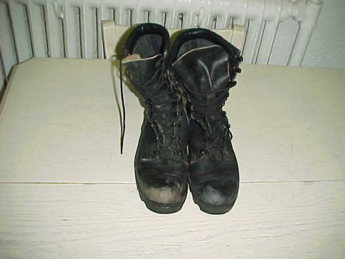 Ro-Search Black Leather Military Boots 8 1/2 R Work Combat Men Women