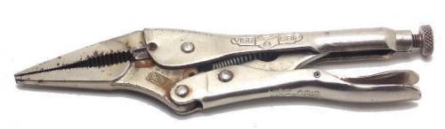 Vintage petersen dewitt 9ln needle nose vise grip locking welders clamp pliers for sale