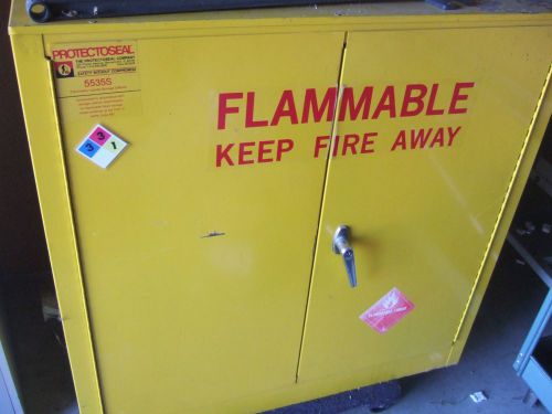 PROTECTOSEAL FLAMMABLE LIQUIDS FIRE STORAGE CABINET HIGH QUALITY USA LOOK