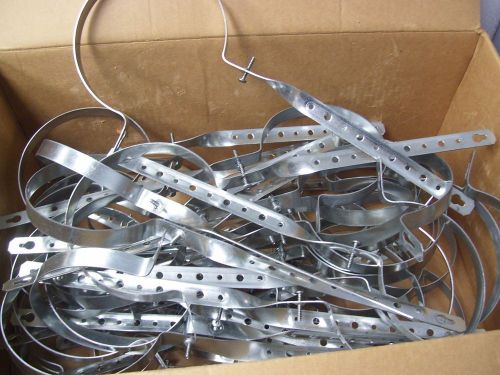40 galvanized steel  dwv pipe hangers for 4&#034; pipe 18&#034; long for sale