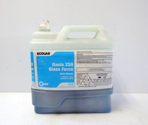 Ecolab oasis glass force heavy duty industrial glass cleaner 2.5 gallons for sale